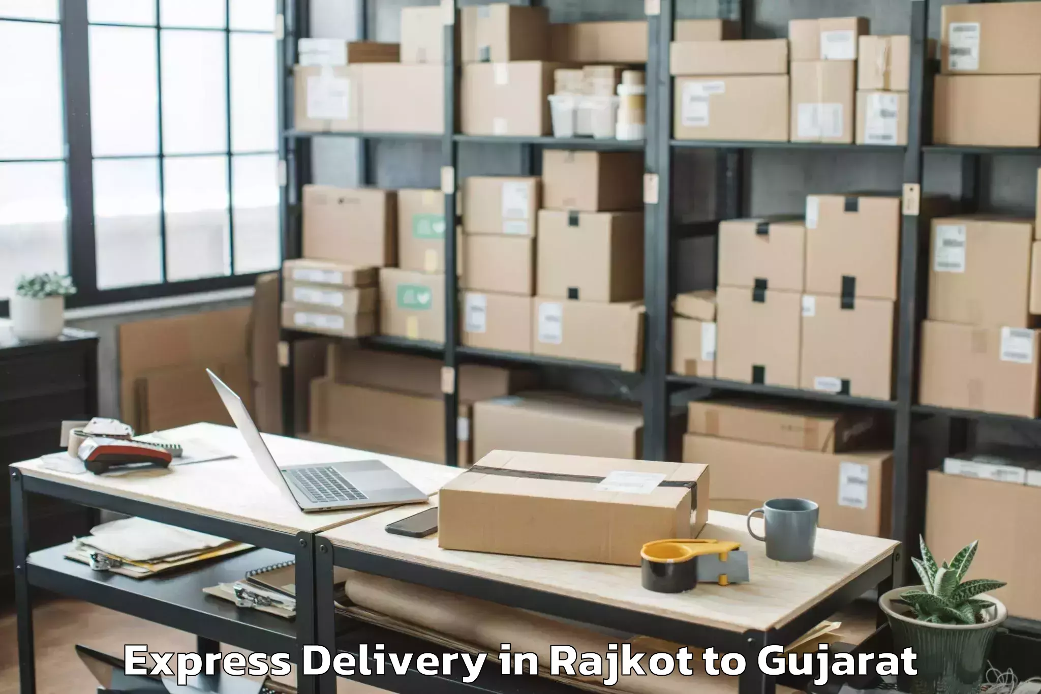 Rajkot to Dharmsinh Desai University Nad Express Delivery